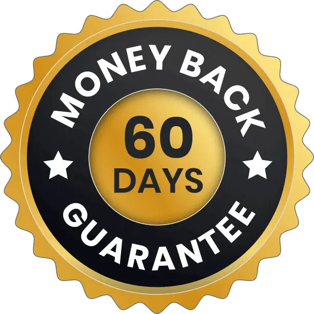 AlphaCur 60-Day Money-Back Guarantee Badge – Risk-Free Purchase Assurance